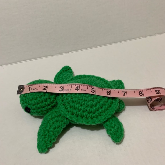 Nursery Decor Playroom Decor Stuffed Handmade Crocheted Sea Turtle - Picture 12 of 13